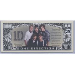One Direction Pop Group One Million Dollar Novelty Note