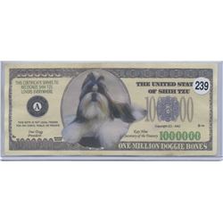 The United States of Shih Tzu One Million Dollar Note