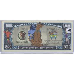 Scooby Doo 1969 2012 One Million Dollar Note