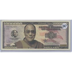 Dalai Lama Legends Series One Million Dollar Note