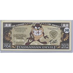 Taz Tasmanian Devil One Million Dollar Novelty Note