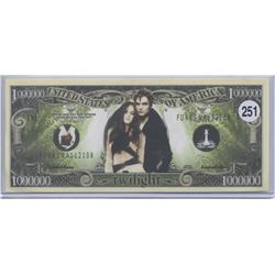 Twilight Vampire One Million Dollar Novelty Note