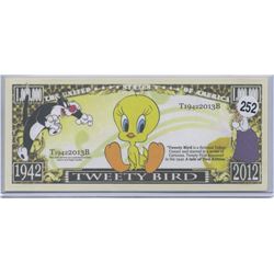 Tweety Bird Sylester One Million Dollar Novelty Note