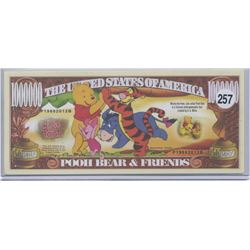 Winnie The Pooh Tigger One Million Dollar Novelty Note