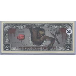 Zombie Apocalypse One Million Dollar Novelty Note