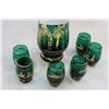 Image 2 : HAND PAINTED DECANTER SET