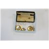 Image 1 : ANTIQUE CASED LADIES STICK PIN AND THREE LOCKETS