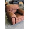 Image 1 : BROWN MICROFIBRE ARMCHAIR