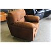 Image 2 : BROWN MICROFIBRE ARMCHAIR