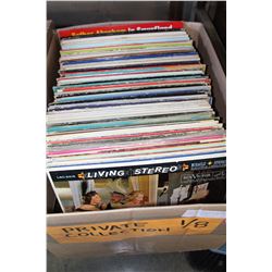 BOX OF RECORDS FROM PRIVATE COLLECTION