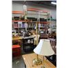 Image 2 : BRASS SWING ARM FLOOR LAML AND MATCHING TABLE LAMP