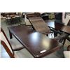 Image 2 : MODERN DINING TABLE WITH JACK KNIFE LEAF AND SIX CHAIRS