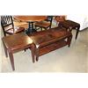 Image 1 : NEW 3-PIECE HOME ELEGANCE MODERN DARK FINISH COFFEE TABLE SET RETAIL $399