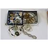 Image 1 : TWO SMALL BOXES OF ESTATE JEWELLRY AND LOOSE PRECIOUS STONES
