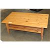 Image 1 : 2 TIER PINE COFFEE TABLE