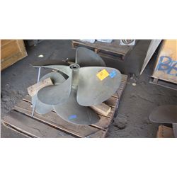 Qty 2 Bronze Propeller - Keyed for Arneson Shaft, for ASD 12 or 15 Drives, 40" Dia., 2.098" Shaft