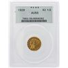 Image 1 : 1929 $2 1/2 Indian Head Quarter Eagle Gold Coin PCGS AU55