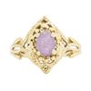 Image 1 : 14KT Yellow Gold 1.00ct Amethyst Ring