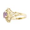 Image 2 : 14KT Yellow Gold 1.00ct Amethyst Ring