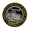 Image 1 : .999 Silver Peppermill Hotel Casino Reno, NV $10 Casino Limited Edition Gaming T