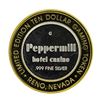 Image 2 : .999 Silver Peppermill Hotel Casino Reno, NV $10 Casino Limited Edition Gaming T