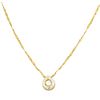 Image 1 : 14/22KT Yellow Gold 0.29ct Diamond Pendant with Chain