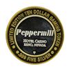 Image 2 : .999 Silver Peppermill Hotel Casino Reno, NV $10 Casino Limited Edition Gaming T