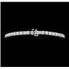 Image 3 : Platinum 3.35ctw Diamond Tennis Bracelet