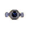 Image 1 : 14KT Yellow Gold Ladies 5.50ctw Blue Sapphire Ring