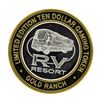 Image 1 : .999 Silver Gold Ranch Resort Verdi, Nevada $10 Casino Limited Edition Gaming To