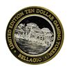 Image 1 : .999 Silver Bellagio Las Vegas, Nevada $10 Casino Limited Edition Gaming Token