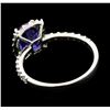 Image 3 : 14KT White Gold 2.10ct Tanzanite and Diamond Ring