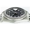 Image 8 : Mens Rolex Stainless Steel Dark Rhodium String Diamond Datejust Wristwatch