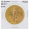 Image 1 : 1922 $20 St. Gaudens Double Eagle Gold Coin