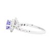 Image 3 : 14KT White Gold 0.78ct Tanzanite and Diamond Ring