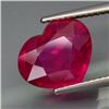 Image 1 : Natural Pinkish Red Ruby Mozambique HEART 5.20 Cts