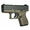Image 1 : Glock PI4357201 G43 Double 9mm Luger 3.39" 6+1 OD Green Grip Black