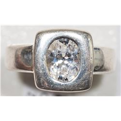 Sterling Silver Cubic Zirconia Ring. Retail $120