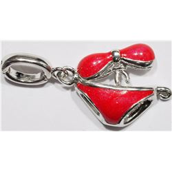 Sterling Silver Enamel Bikini Charm. Retail $90