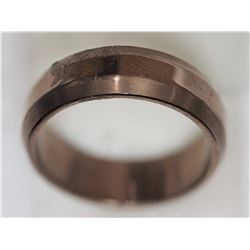 Brown Stainless Steel Men's Ring Retail $120