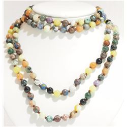Natural Agate Necklace (56in)Insurance Value $ $421