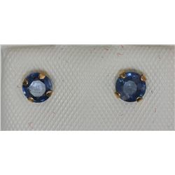 14kt Yellow Gold Sapphire Earring Retail $200