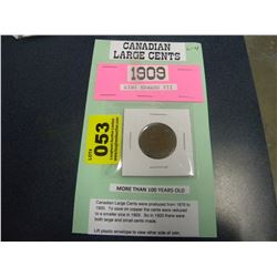 1909 CANADINA LARGE CENTS