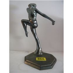 VINTAGE ART DECO CAST FIGURINE/APPROX 8" HIGH