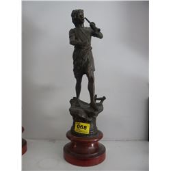 VINTAGE CAST FIGURINE/APPROX 14" HIGH