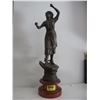 Image 1 : VINTAGE CAST FIGURINE/APPROX 14" HIGH