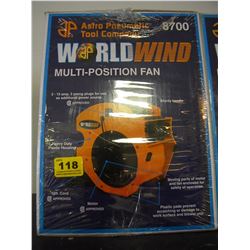 NEW IN BOX ASTRO NEWMATIC MULTI POSITION FAN