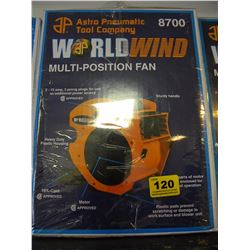 NEW IN BOX ASTRO NEWMATIC MULTI POSITION FAN