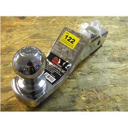 CHROME BIG RED DRAW BAR & HITCH BALL SET 5/8" DIAMETER