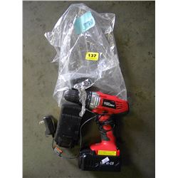 18V CORDLESS DRILL WITH 2 BATTERIES